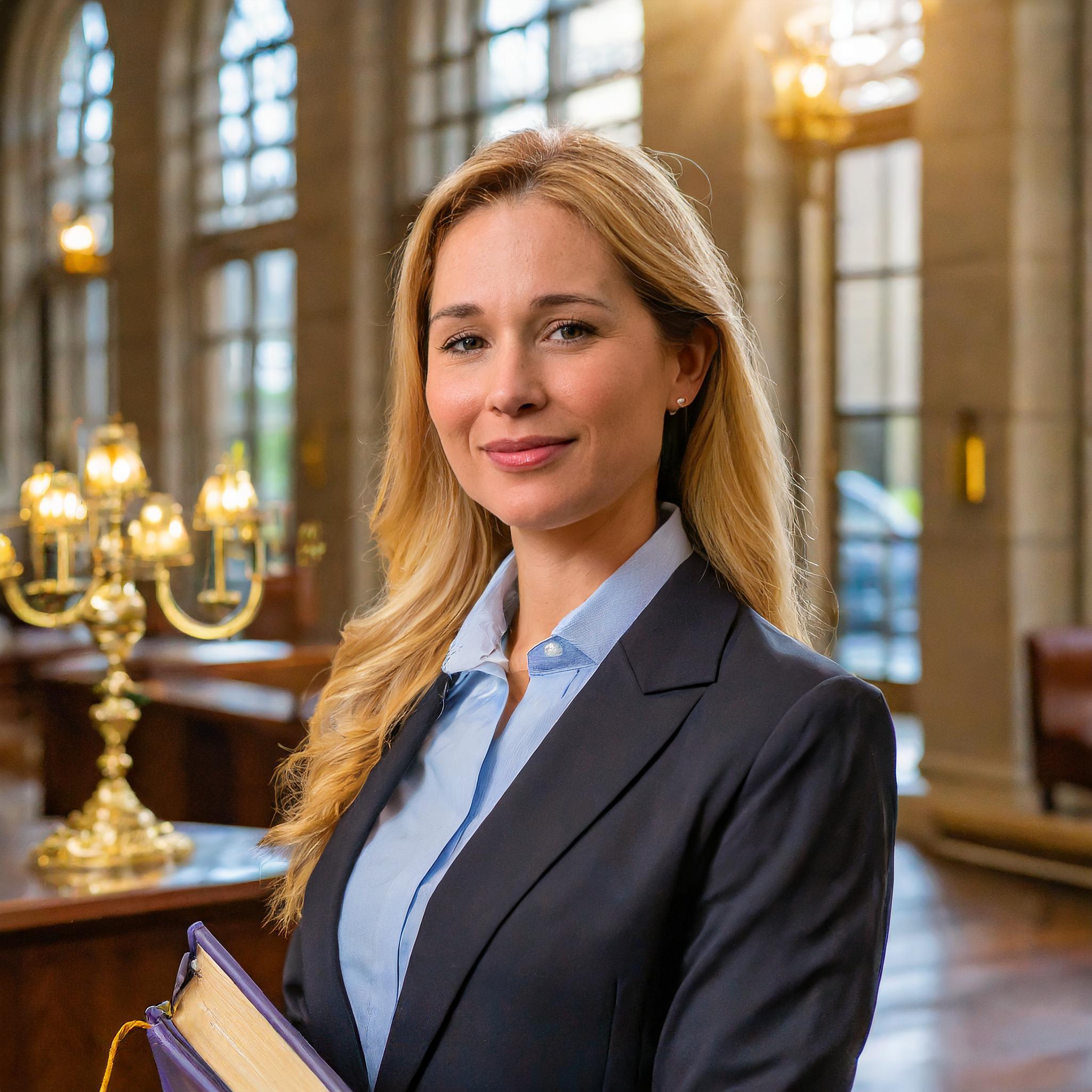 Porträt einer weiblichen Person in einem eleganten und klassischen Ambiente