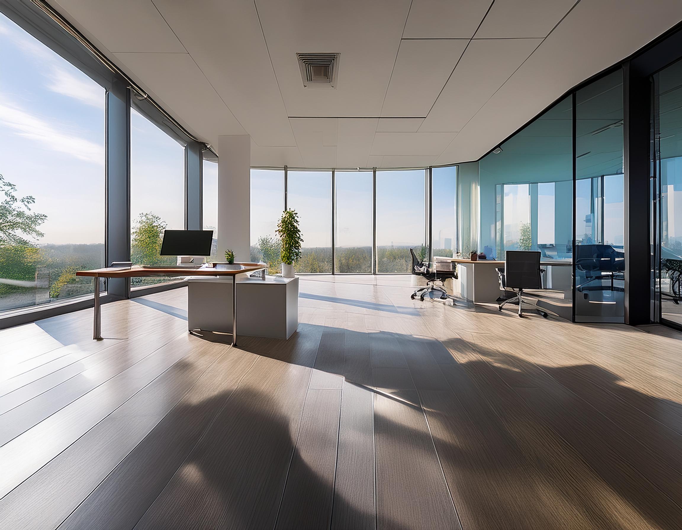 Elegantes, klassisches Bürointerieur einer Steuerkanzlei